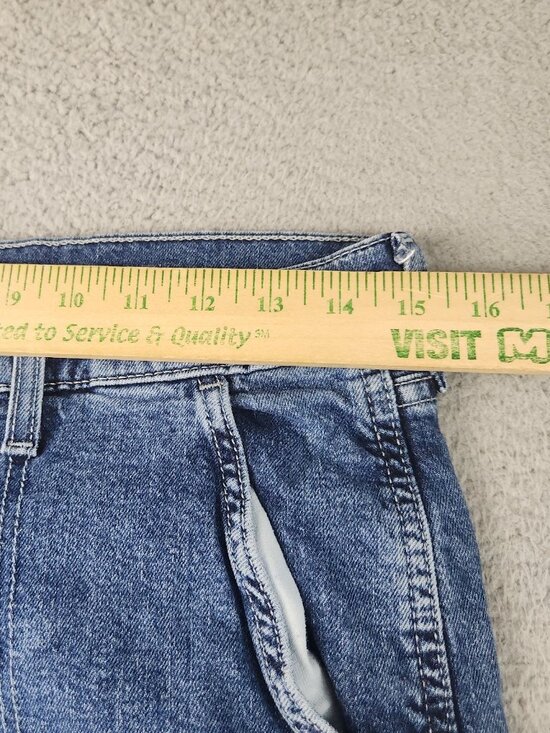 Levi's 502 Hi-Ball Jeans Men's 32 Blue Denim Pants Stretch Tapered - Picture 6 of 12